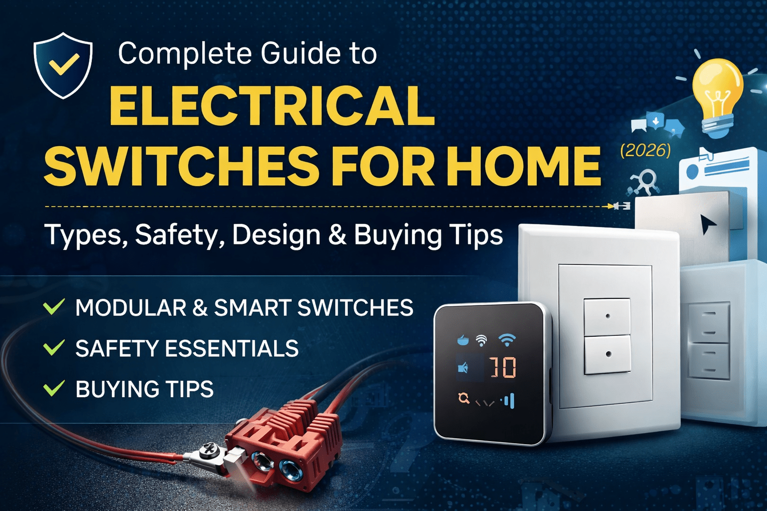 Best Electrical Switches for Home (2026) – Types & Safety Guide – Brickbox