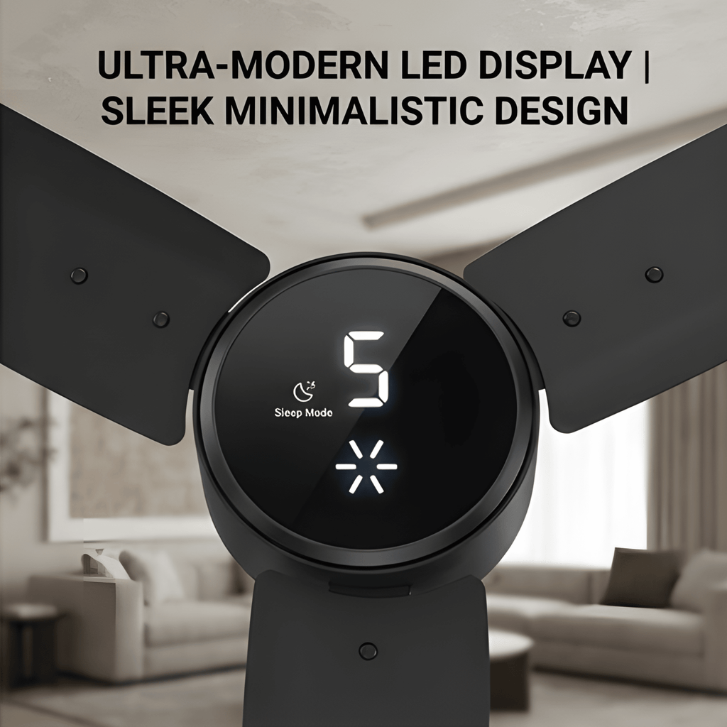 Epic Pro BLDC+ Ceiling Fan – 1200 mm (Matt Black) - Brickbox